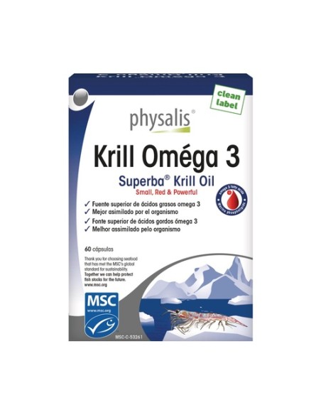 Krill Omega 3 30 cápsulas Physalis