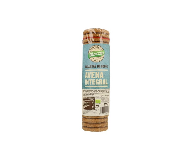 Galletas copos de avena integral 250 g Biocop
