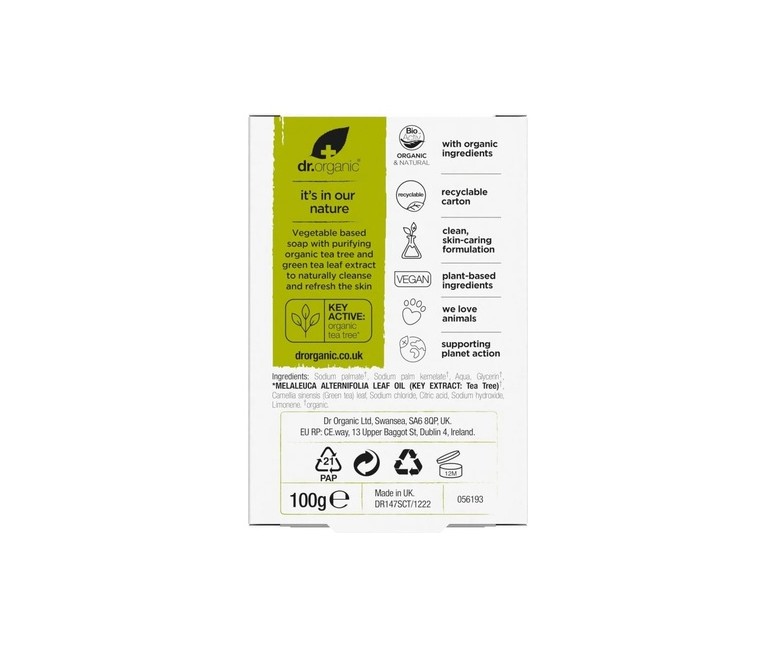 Jabón de Árbol del té 100 g Dr. Organic