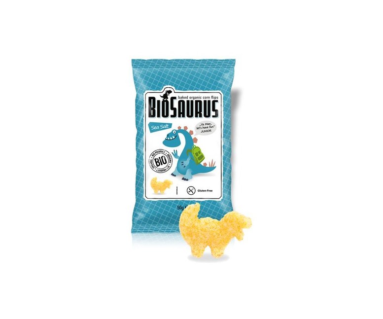 Snack de maíz sal marina 1 unidad de 50g Biosaurus