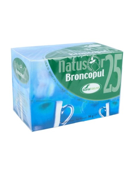 Natusor 25 Infusión Broncopul 20 bolsitas infusoras Soria Natural