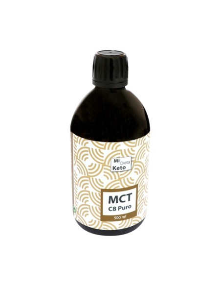 Aceite de triglicérido de cadena media C8 puro 500 ml de aceite 100% Natural