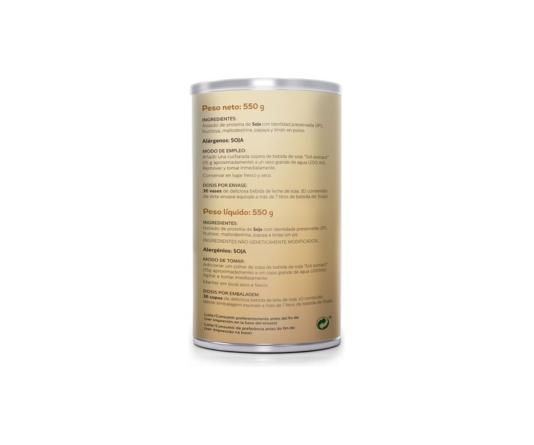Bebida de Soja en Polvo 550 g de polvo Sotya