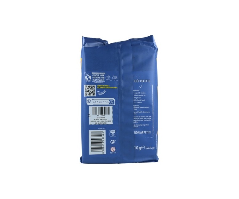 Crackers sin gluten 210 g Schär