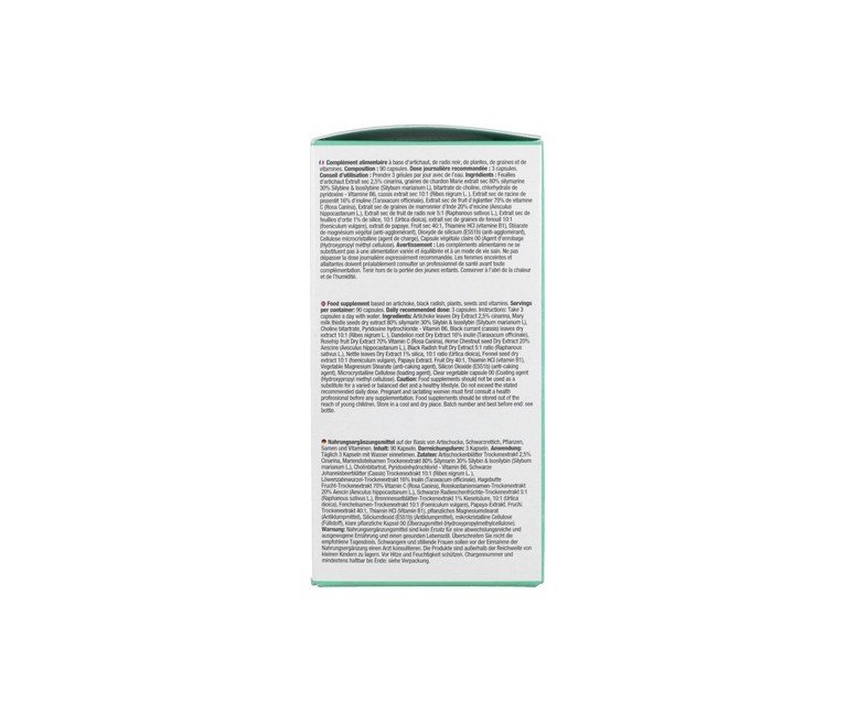 Detox Complex higado colon diurético 90 cápsulas Nutralie