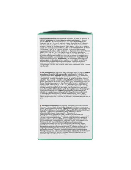 Detox Complex higado colon diurético 90 cápsulas Nutralie