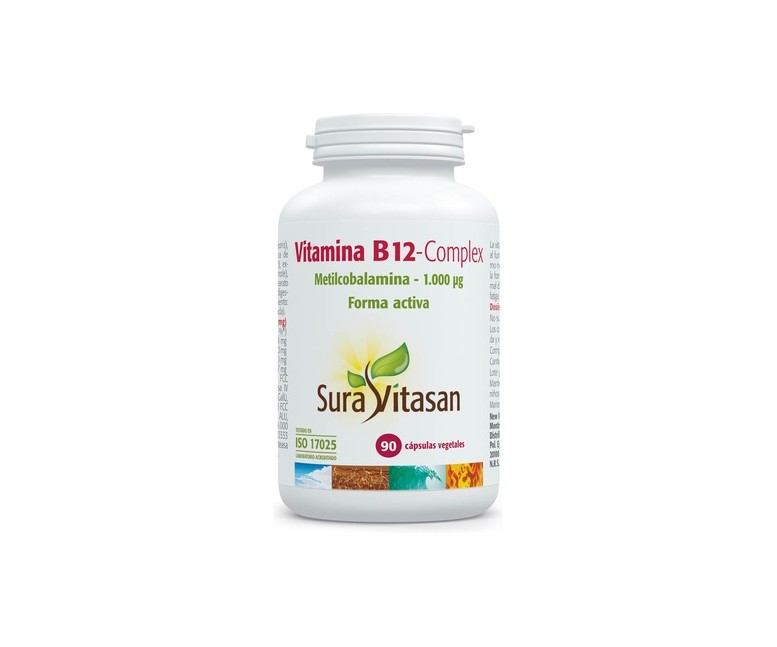 Vitamina B12-Complex 90 cápsulas vegetales Sura Vitasan