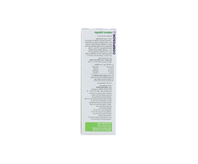 Composor 18 Regastril Fórmula XXI 50 ml Soria Natural