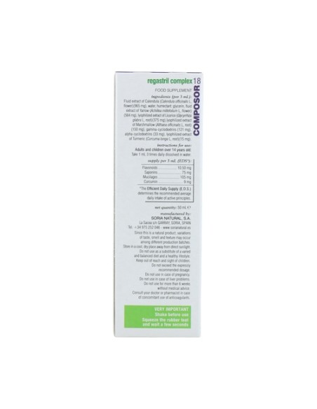 Composor 18 Regastril Fórmula XXI 50 ml Soria Natural