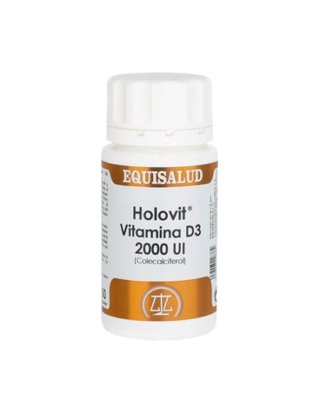Holovit Vitamina D3 2.000 Ui 50 cápsulas Equisalud