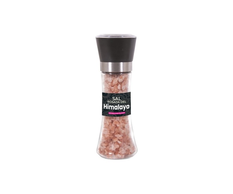 Molinillo de cristal con sal del Himalaya 200 g Sol Natural