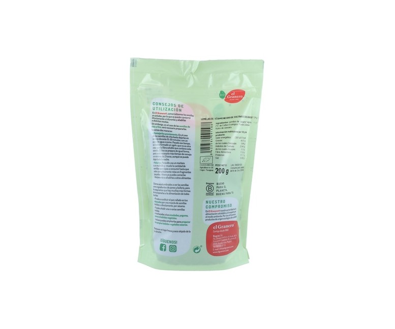 Semillas de sésamo negro Bio 200 g El Granero Integral