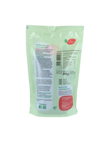 Semillas de sésamo negro Bio 200 g El Granero Integral
