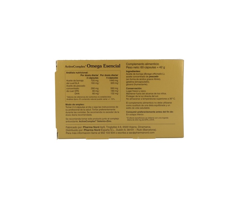 Activecomplex Omega Esencial 60 cápsulas Pharma Nord