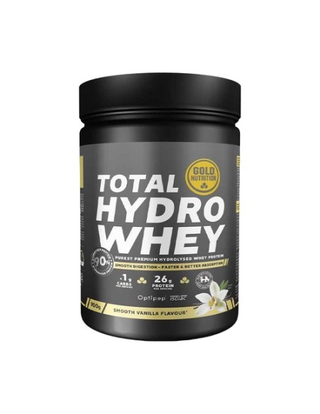 Proteína whey total hydro (vainilla) 900 g de polvo (Vainilla) Gold Nutrition