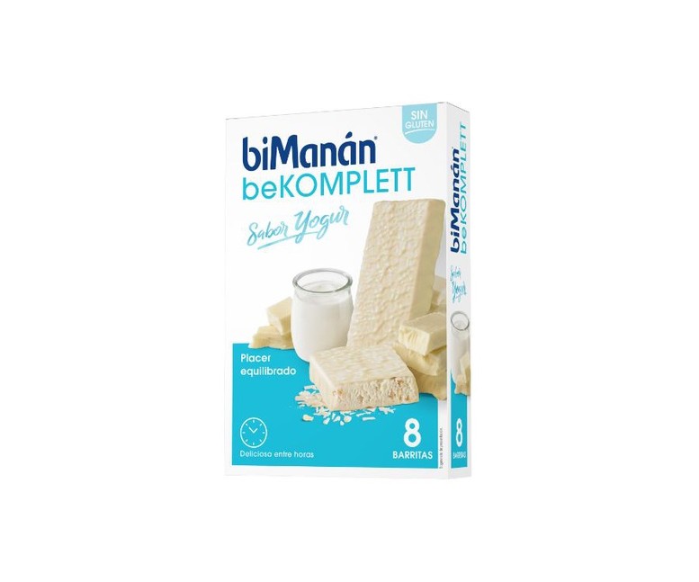 Barrita Sustitutiva de Yogur 8 barritas de 38g biManán