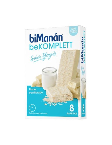 Barrita Sustitutiva de Yogur 8 barritas de 38g biManán