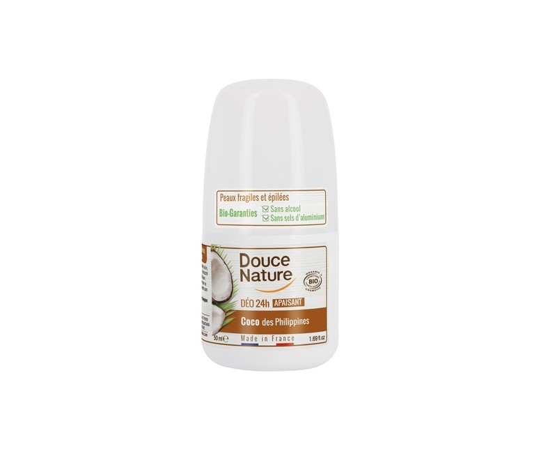 Desodorante Roll-On Coco Pieles Sensibles 50 ml Douce Nature