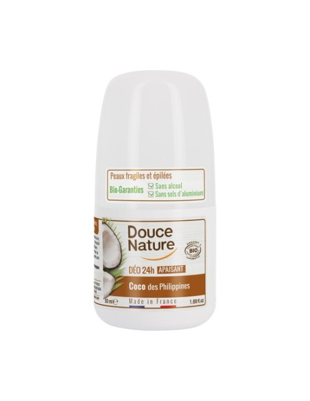 Desodorante Roll-On Coco Pieles Sensibles 50 ml Douce Nature