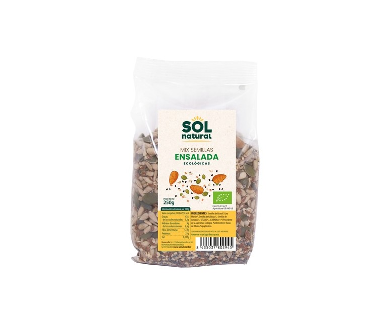 Mix de semillas para ensaladas Bio 250 g Sol Natural