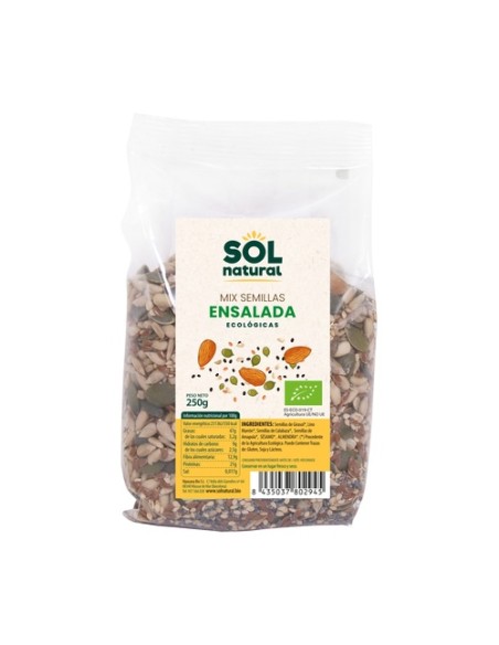 Mix de semillas para ensaladas Bio 250 g Sol Natural