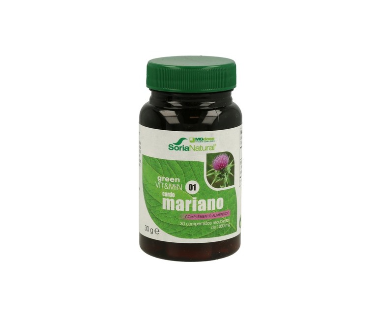 Green vit&min 01 cardo mariano 30 comprimidos Soria Natural