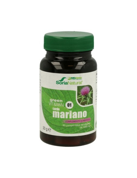 Green vit&min 01 cardo mariano 30 comprimidos Soria Natural