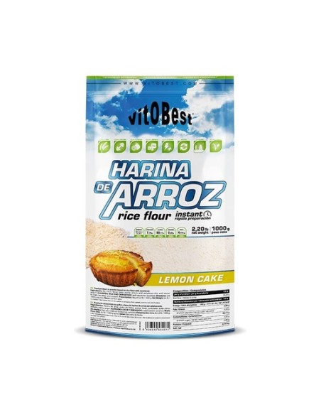 Harina de arroz tarta de limón 1 kg de polvo (Limón) VIT.O.BEST