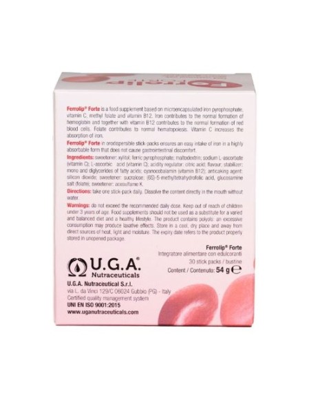 Ferrolip forte 30 sticks Uga Nutraceuticals