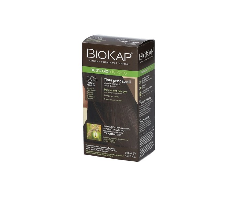 Tinte Nutricolor Delicato Castaño Avellana 5.05 140 ml (Castaño) Biokap