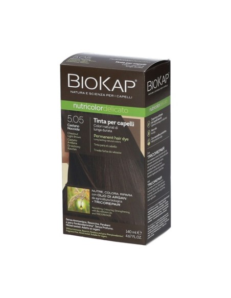 Tinte Nutricolor Delicato Castaño Avellana 5.05 140 ml (Castaño) Biokap