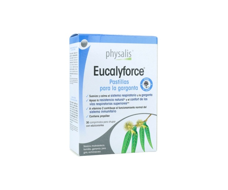 Eucalyforce pastillas para la garganta 30 comprimidos Physalis