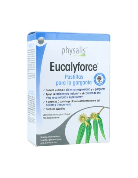 Eucalyforce pastillas para la garganta 30 comprimidos Physalis