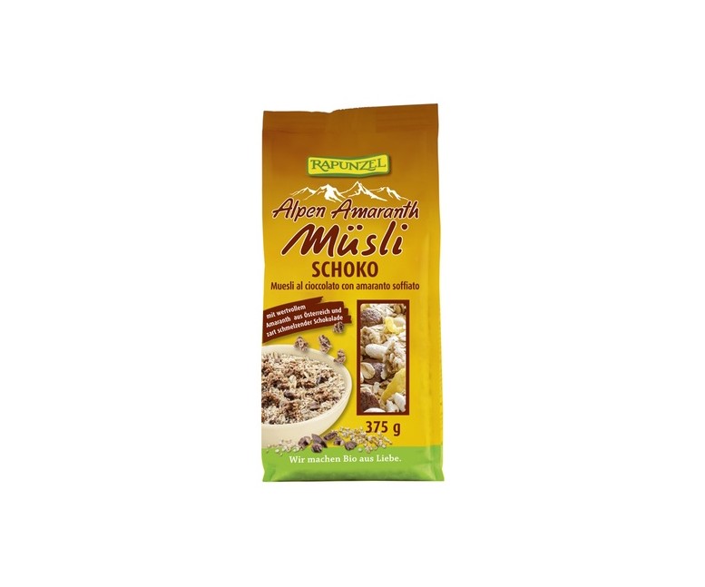 Muesli Amaranto Choco 375 g Rapunzel