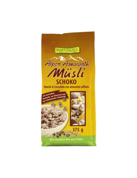 Muesli Amaranto Choco 375 g Rapunzel