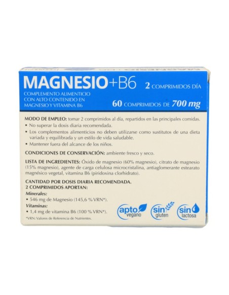 Magnesio + B6 60 comprimidos Natysal