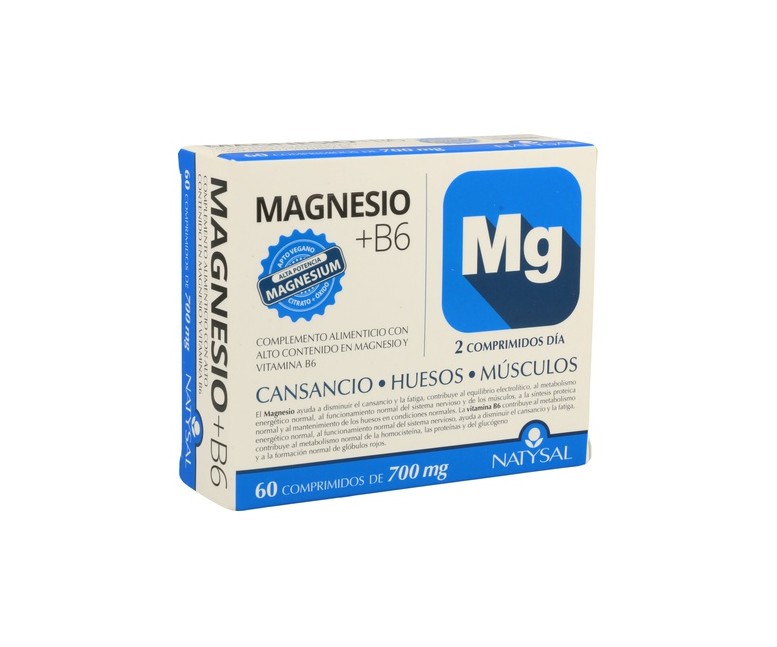 Magnesio + B6 60 comprimidos Natysal