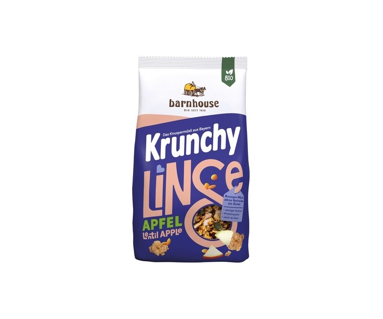 Muesli krunchy proteico lentejas y manzana 325 g Barnhouse