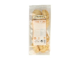 Galletas Ingrales Artesanas con Avena y Lino