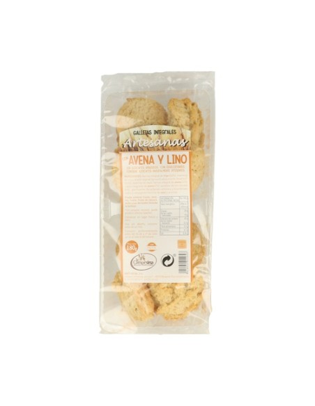 Galletas Ingrales Artesanas con Avena y Lino 180 g La Campesina