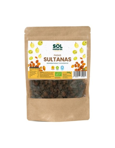 Pasas sultanas Bio 250 g Sol Natural