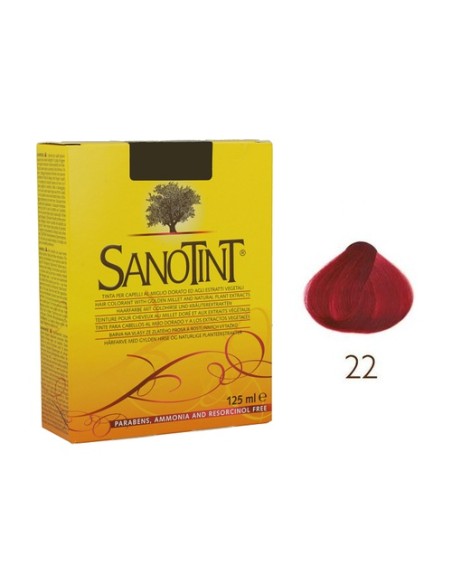 Tinte 22 Frutas del Bosque 125 ml (Rojo) Sanotint