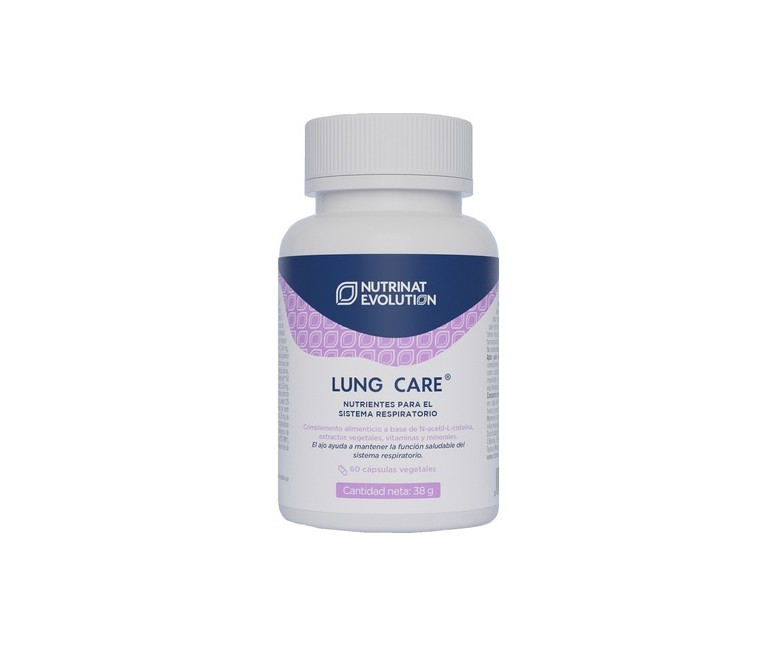 Lung Care vias respiratorias 60 cápsulas vegetales Nutrinat Evolution