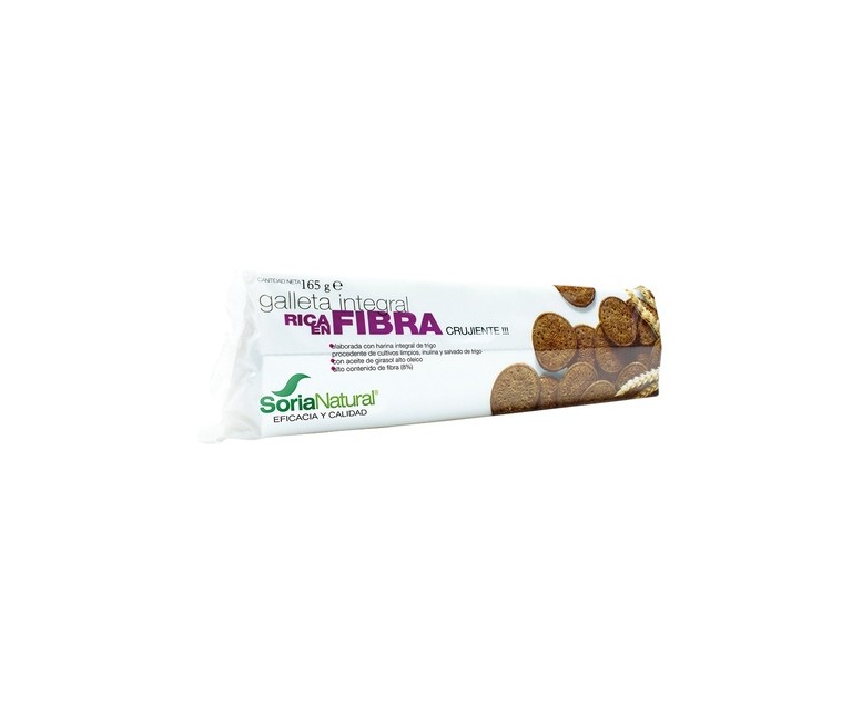 Galleta integral rica en fibra 165 g Soria Natural