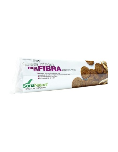 Galleta integral rica en fibra 165 g Soria Natural