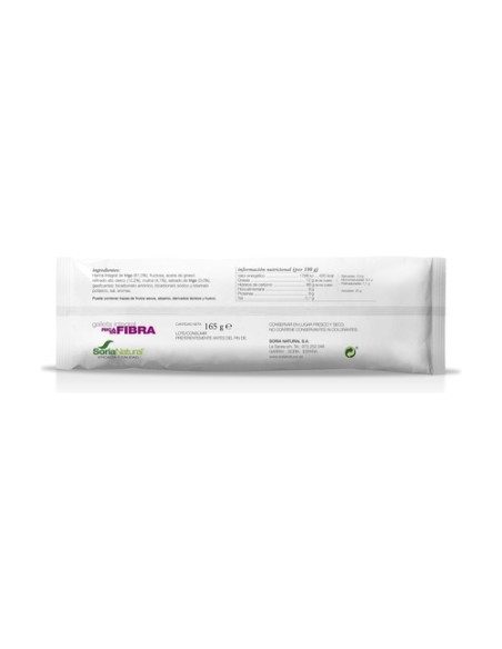 Galleta integral rica en fibra 165 g Soria Natural