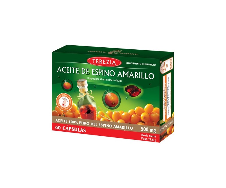 Aceite 100% Puro del Espino Amarillo 60 cápsulas Terezia Company