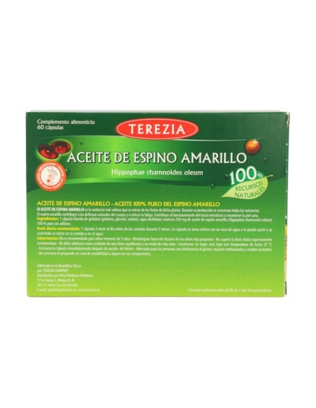 Aceite 100% Puro del Espino Amarillo 60 cápsulas Terezia Company