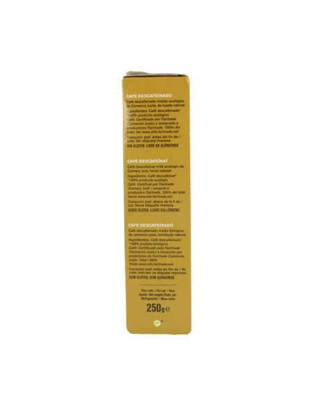 Café Molido Descafeinado Bio Comercio Justo 250 g Alternativa3