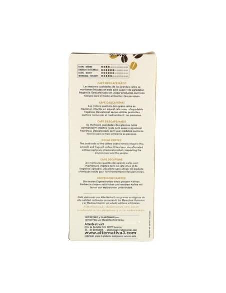 Café Molido Descafeinado Bio Comercio Justo 250 g Alternativa3